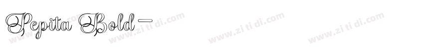 Pepita Bold字体转换